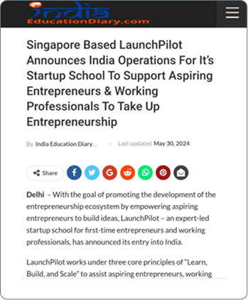 NDTV News feature: This programme sends founders to 6 countries in 12 months